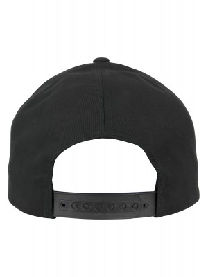 Шапка с козирка в черно 5-Panel Curved Classic Snapback 