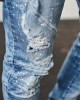 Мъжки дънки в светлосиньо C&S, модел Paneled Denim light blue/white, Мъже - Lit.bg