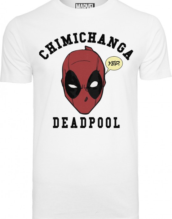 Мъжка тениска Merchcode Deadpool Chimichanga в бял цвят, Мъже - Lit.bg