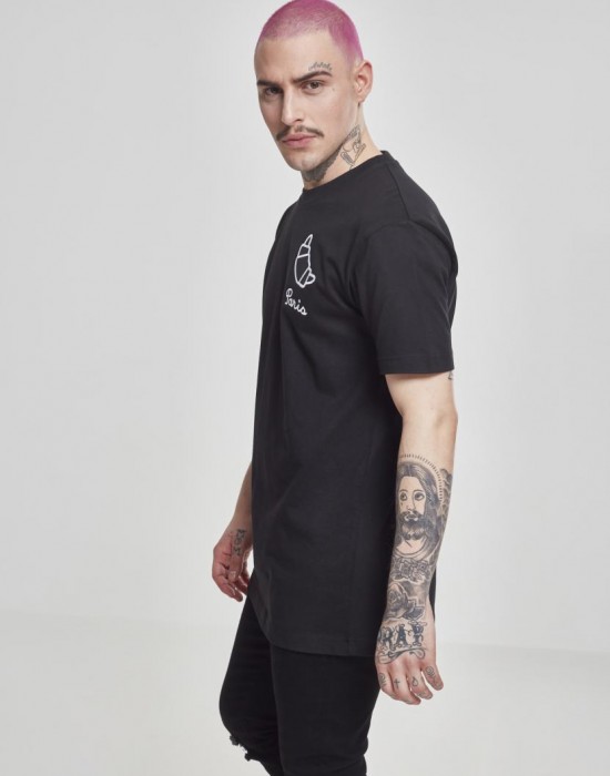 Мъжка тениска Mister Tee Paris в черен цвят, Мъже - Lit.bg