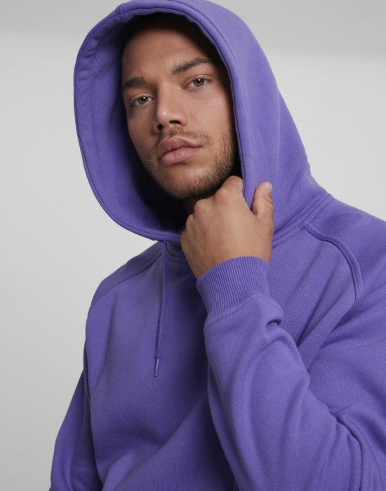 Мъжки изчистен виолетов суичър Urban Classics ultraviolet TB014, Мъже - Lit.bg