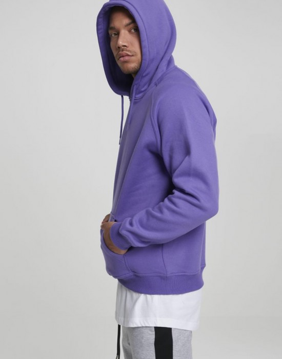 Мъжки изчистен виолетов суичър Urban Classics ultraviolet TB014, Мъже - Lit.bg