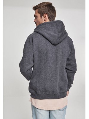 Мъжки изчистен суичър с цип Urban Classics charcoal TB014C