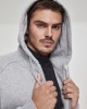 Мъжки изчистен суичър с цип Urban Classics gray TB014C, Мъже - Lit.bg