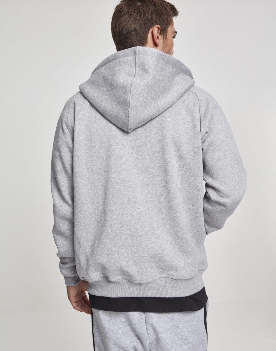 Мъжки изчистен суичър с цип Urban Classics gray TB014C, Мъже - Lit.bg