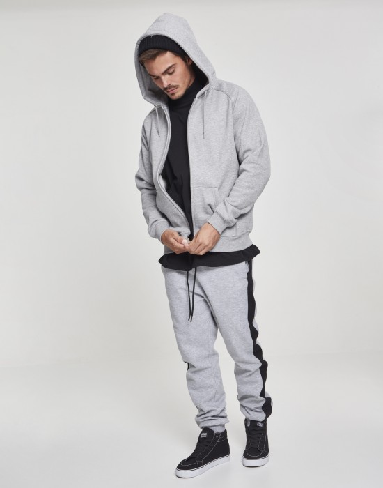 Мъжки изчистен суичър с цип Urban Classics gray TB014C, Мъже - Lit.bg