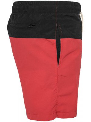 Мъжки бански в червено и черно Urban Classics Block
