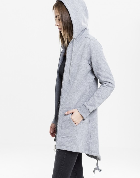 Дамски суичър в сиво Urban Classics Ladies Sweat Parka, Жени - Lit.bg