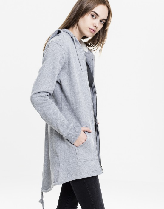 Дамски суичър в сиво Urban Classics Ladies Sweat Parka, Жени - Lit.bg
