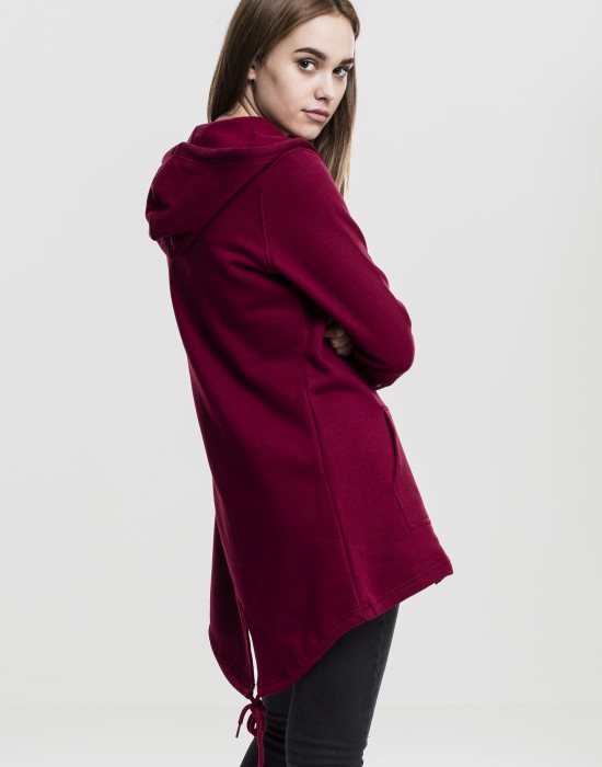 Дамски суичър в цвят бургунди Urban Classics Ladies Sweat Parka, Жени - Lit.bg