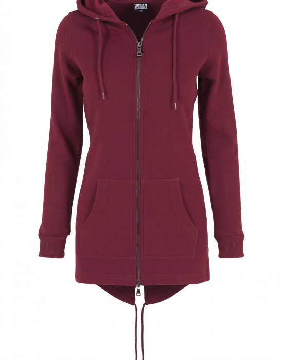 Дамски суичър в цвят бургунди Urban Classics Ladies Sweat Parka, Жени - Lit.bg