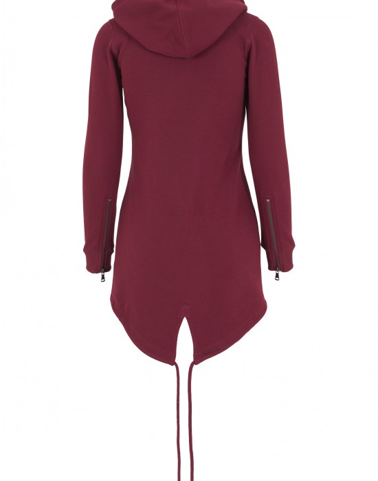 Дамски суичър в цвят бургунди Urban Classics Ladies Sweat Parka, Жени - Lit.bg