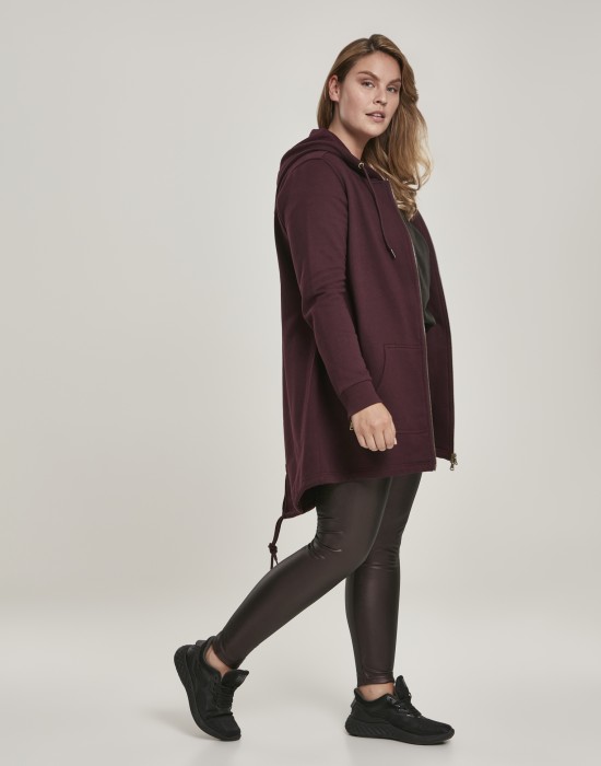 Дамски суичър в тъмночервено Urban Classics Ladies Sweat Parka, Жени - Lit.bg