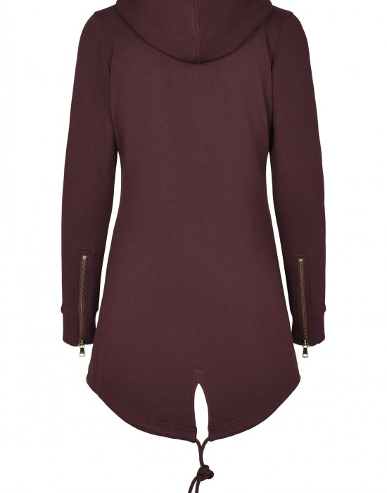 Дамски суичър в тъмночервено Urban Classics Ladies Sweat Parka, Жени - Lit.bg