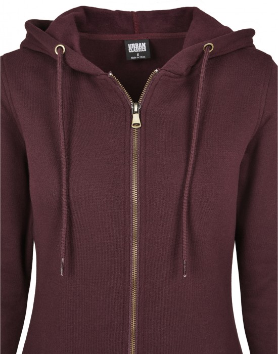 Дамски суичър в тъмночервено Urban Classics Ladies Sweat Parka, Жени - Lit.bg