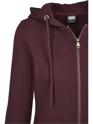 Дамски суичър в тъмночервено Urban Classics Ladies Sweat Parka