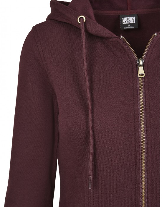 Дамски суичър в тъмночервено Urban Classics Ladies Sweat Parka, Жени - Lit.bg