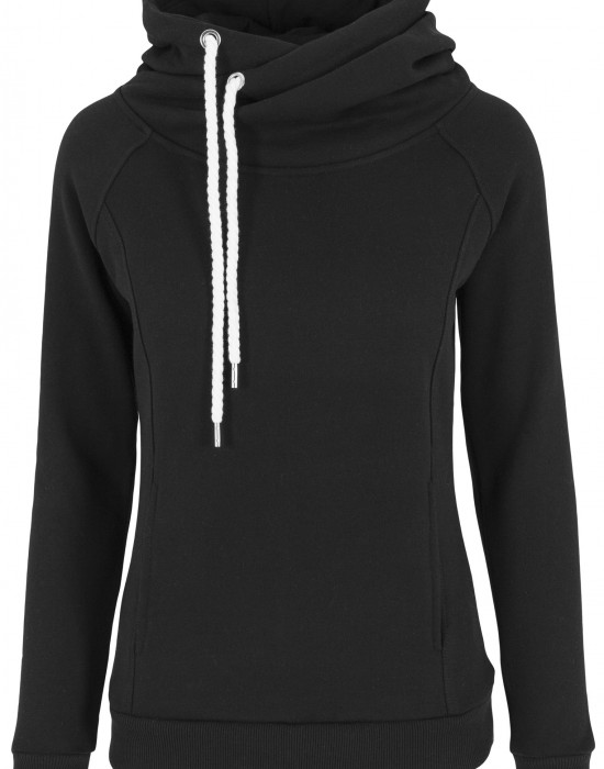 Дамски суичър в черно Urban Classics Raglan High Neck Hoody, Жени - Lit.bg Дамски суичър в черно Urban Classics Raglan High Neck Hoody, Жени - Lit.bg