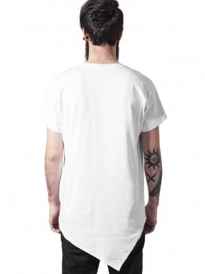 Асиметрична мъжка тениска Urban Classic в бяло