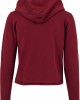 Дамски суичър в цвят бордо Urban Classics Ladies Cropped Terry Hoody, Жени - Lit.bg