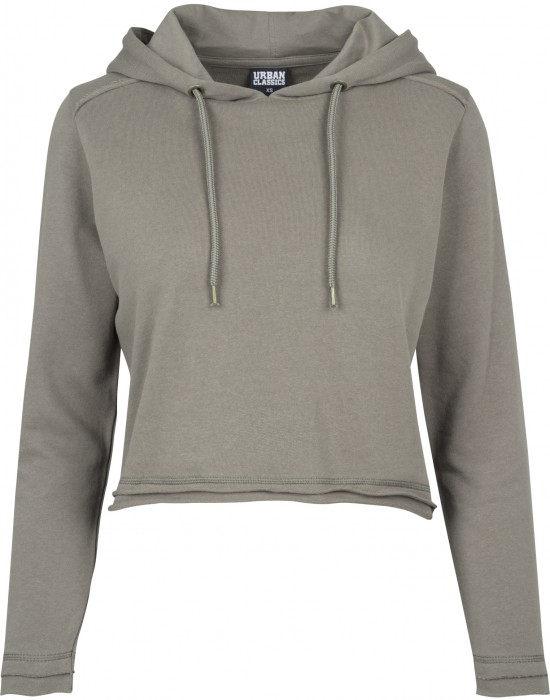 Дамски суичър в цвят маслина Urban Classics Ladies Cropped Terry Hoody, Жени - Lit.bg Дамски суичър в цвят маслина Urban Classics Ladies Cropped Terry Hoody, Жени - Lit.bg