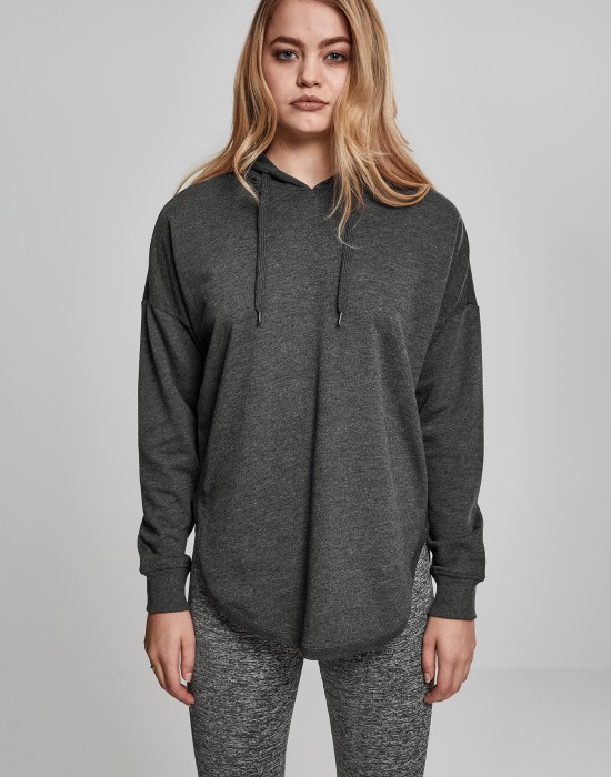 Дамски суичър в цвят графит Urban Classics Ladies Oversized Terry Hoody, Жени - Lit.bg