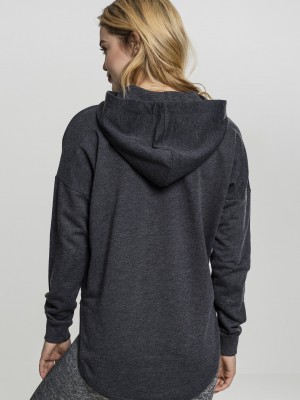 Дамски суичър в цвят графит Urban Classics Ladies Oversized Terry Hoody 