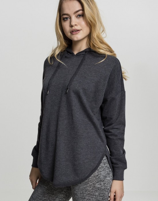 Дамски суичър в цвят графит Urban Classics Ladies Oversized Terry Hoody, Жени - Lit.bg