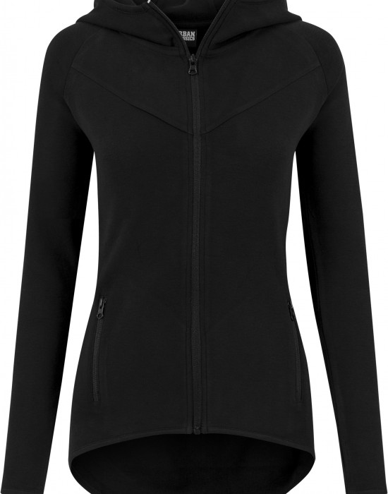 Дамски суичър в черно Urban Classics Ladies Athletic Interlock Zip Hoody, Жени - Lit.bg Дамски суичър в черно Urban Classics Ladies Athletic Interlock Zip Hoody, Жени - Lit.bg