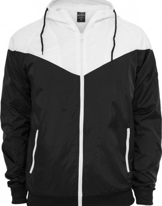 Мъжко яке тип ветровка в два цвята Urban Classics blk/wht, Мъже - Lit.bg Мъжко яке тип ветровка в два цвята Urban Classics blk/wht, Мъже - Lit.bg