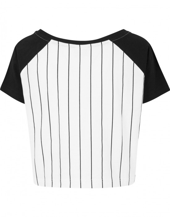 Къса дамска бейзболна тениска Urban Classics в бяло wht/blk, Жени - Lit.bg Къса дамска бейзболна тениска Urban Classics в бяло wht/blk, Жени - Lit.bg