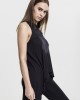 Дамски потник в черен цвят Urban Classics Ladies HiLo Viscose Top black, Жени - Lit.bg