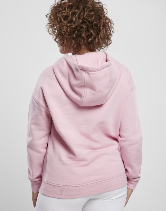 Дамски суичър в момичешко розово Urban Classics Ladies Hoody, Жени - Lit.bg