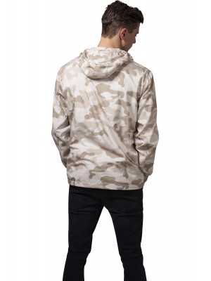 Мъжко яке ветровка в бежов камуфлаж Urban Classics sandcamo