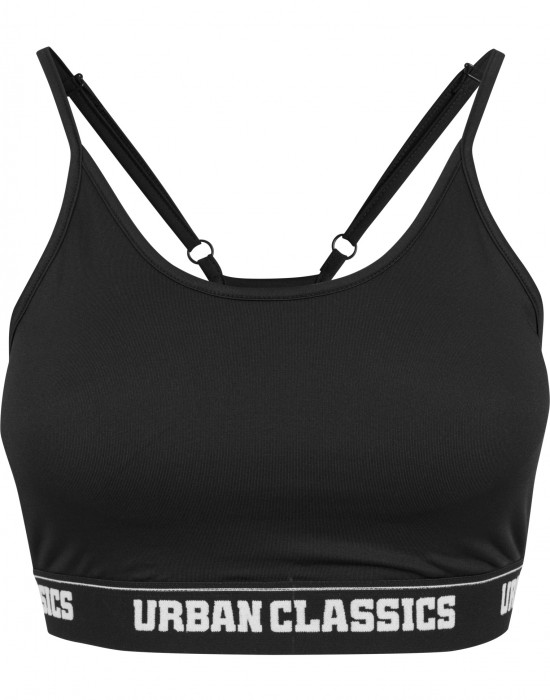 Спортно бюстие в черен цвят Urban Classics Ladies Sports Bra black, Жени - Lit.bg