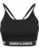 Спортно бюстие в черен цвят Urban Classics Ladies Sports Bra black, Жени - Lit.bg