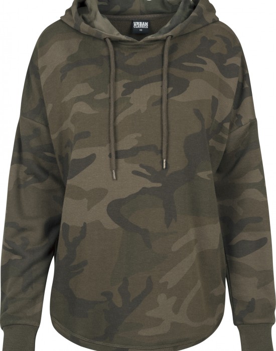 Дамски суичър в камуфлажен цвят Urban Classics Ladies Oversized Camo Hoody, Жени - Lit.bg Дамски суичър в камуфлажен цвят Urban Classics Ladies Oversized Camo Hoody, Жени - Lit.bg