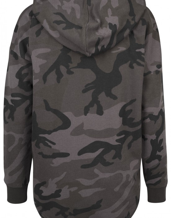 Дамски суичър в тъмносив камуфлаж Urban Classics Ladies Oversized Camo Hoody, Жени - Lit.bg