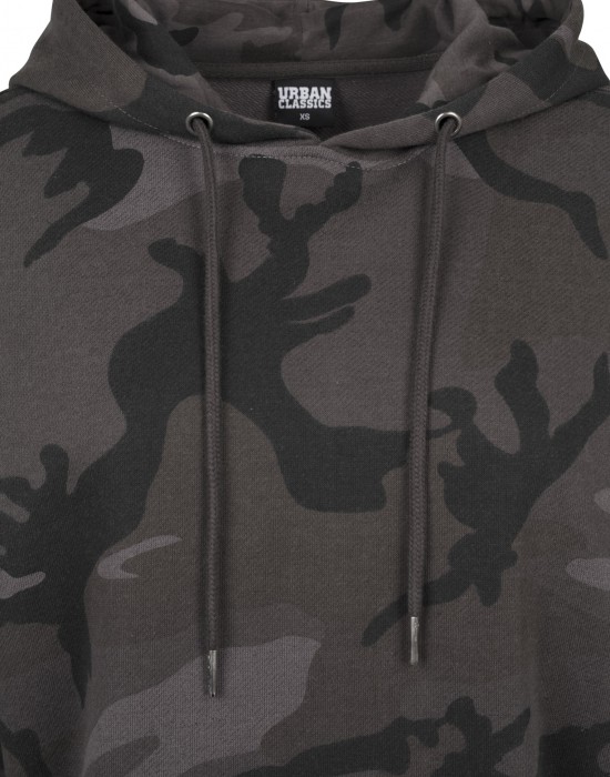 Дамски суичър в тъмносив камуфлаж Urban Classics Ladies Oversized Camo Hoody, Жени - Lit.bg