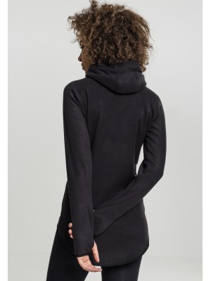Дамски суичър в черно Urban Classics Ladies Polar Fleece Zip Hoody 