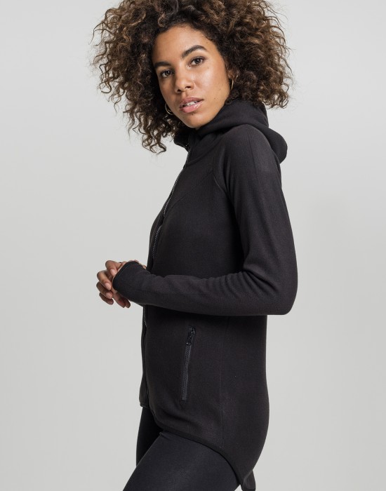 Дамски суичър в черно Urban Classics Ladies Polar Fleece Zip Hoody, Жени - Lit.bg Дамски суичър в черно Urban Classics Ladies Polar Fleece Zip Hoody, Жени - Lit.bg