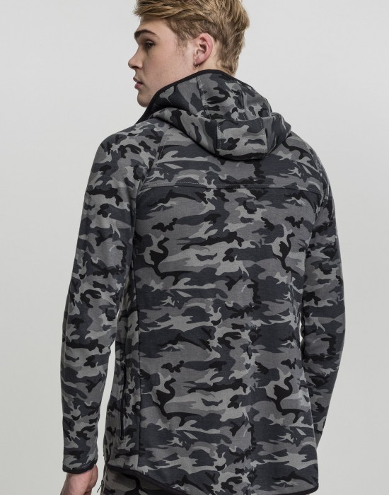 Мъжки суичър с цип Urban Classics wood camo, Мъже - Lit.bg Мъжки суичър с цип Urban Classics wood camo, Мъже - Lit.bg