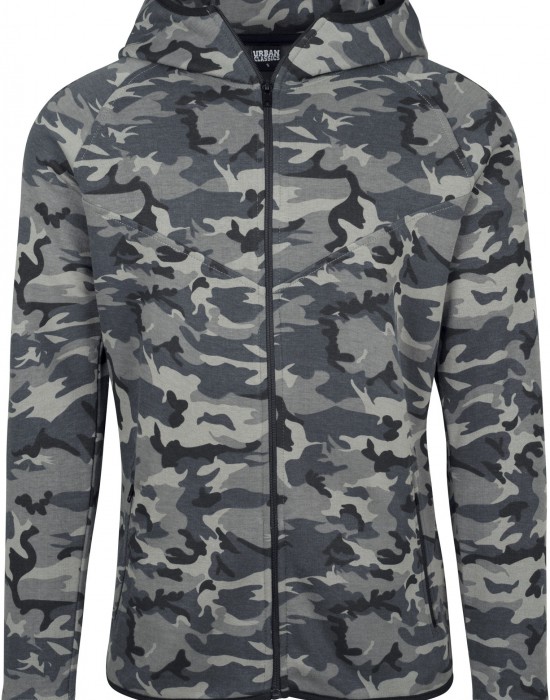 Мъжки суичър с цип Urban Classics wood camo, Мъже - Lit.bg Мъжки суичър с цип Urban Classics wood camo, Мъже - Lit.bg