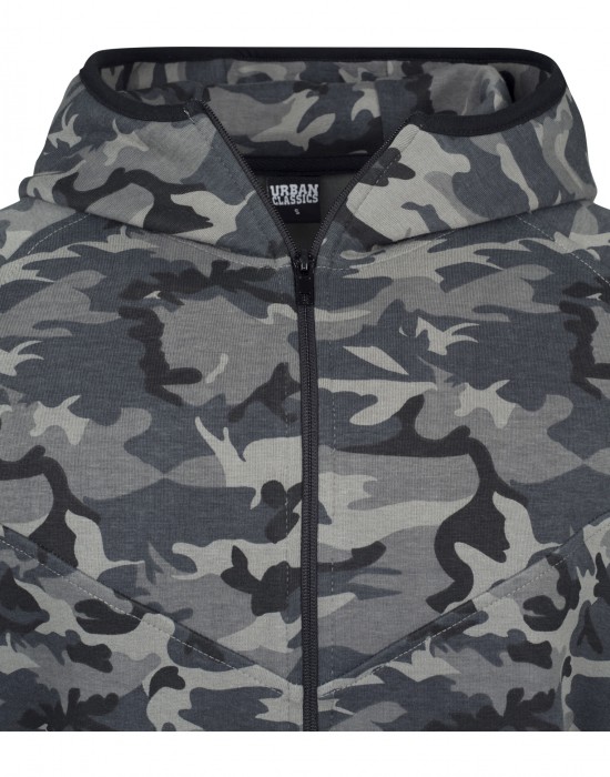 Мъжки суичър с цип Urban Classics wood camo, Мъже - Lit.bg Мъжки суичър с цип Urban Classics wood camo, Мъже - Lit.bg