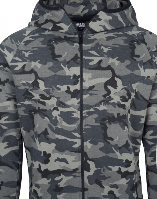 Мъжки суичър с цип Urban Classics wood camo, Мъже - Lit.bg Мъжки суичър с цип Urban Classics wood camo, Мъже - Lit.bg