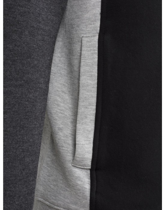 Мъжки суичър с цип в три цвята Urban Classics black/grey/charcoal, Мъже - Lit.bg Мъжки суичър с цип в три цвята Urban Classics black/grey/charcoal, Мъже - Lit.bg