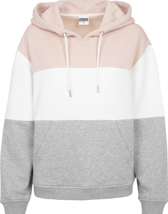 Дамски трицветен суичър Urban Classics light rose/white/grey, Жени - Lit.bg Дамски трицветен суичър Urban Classics light rose/white/grey, Жени - Lit.bg