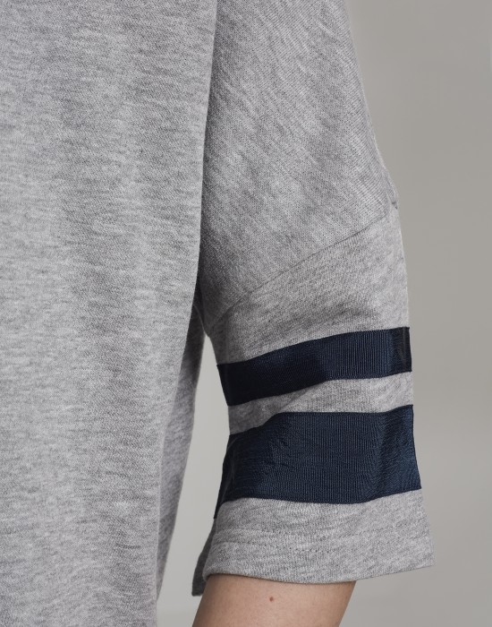Дамски суичър в сиво Urban Classics Ladies Taped Short Sleeve Hoody, Жени - Lit.bg Дамски суичър в сиво Urban Classics Ladies Taped Short Sleeve Hoody, Жени - Lit.bg