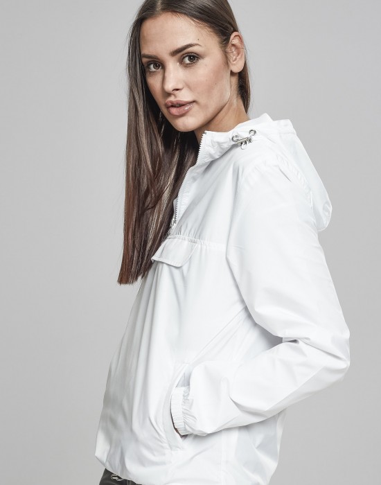 Дамско яке в бяло от Urban Classics Ladies Basic Pull Over, Жени - Lit.bg