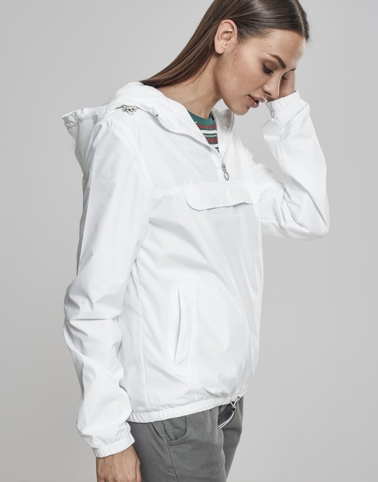 Дамско яке в бяло от Urban Classics Ladies Basic Pull Over, Жени - Lit.bg